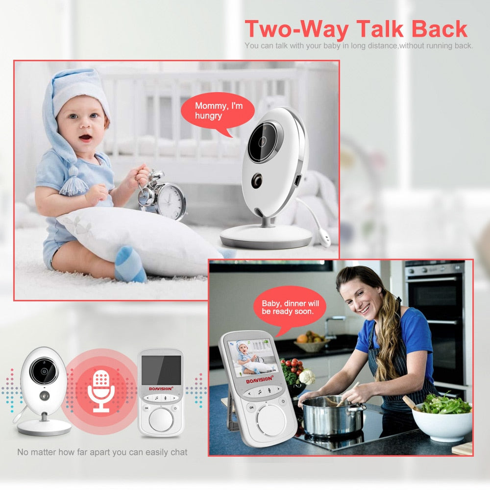 Portable 2.4 Inch LCD Wireless Baby Monitor