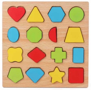 ABC Puzzle Shape Sorter Wooden Toys