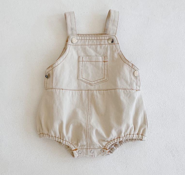 Cowboy Braces Rompers Infant Baby