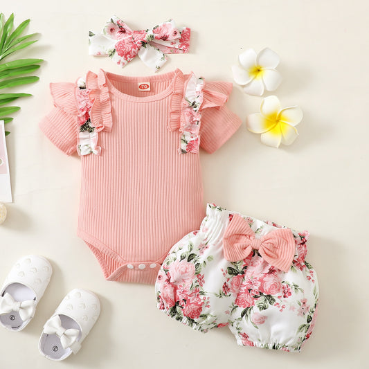 Fashion Summer Newborn Baby Girl Clothes Set