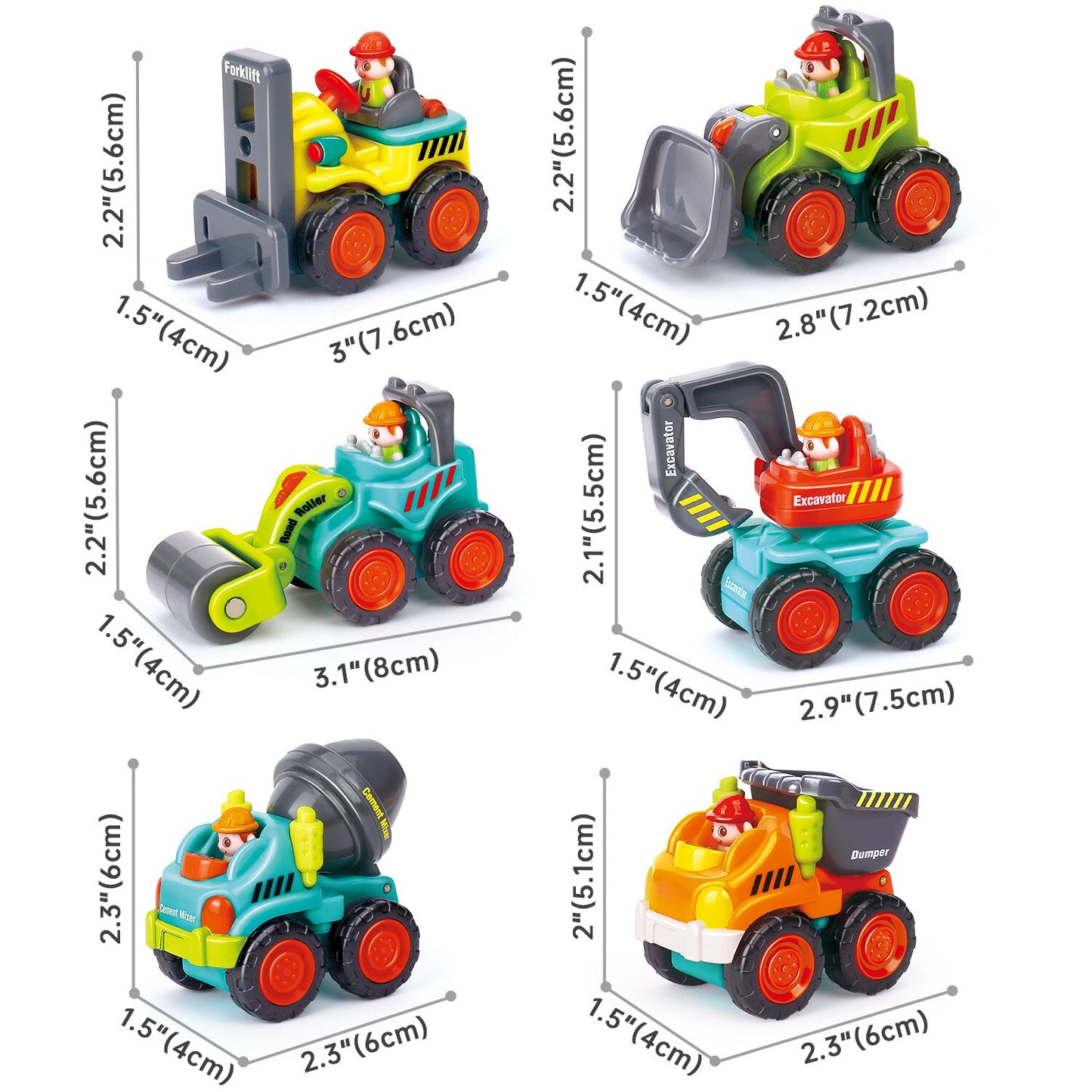 Baby Construction Truck Toys Playset