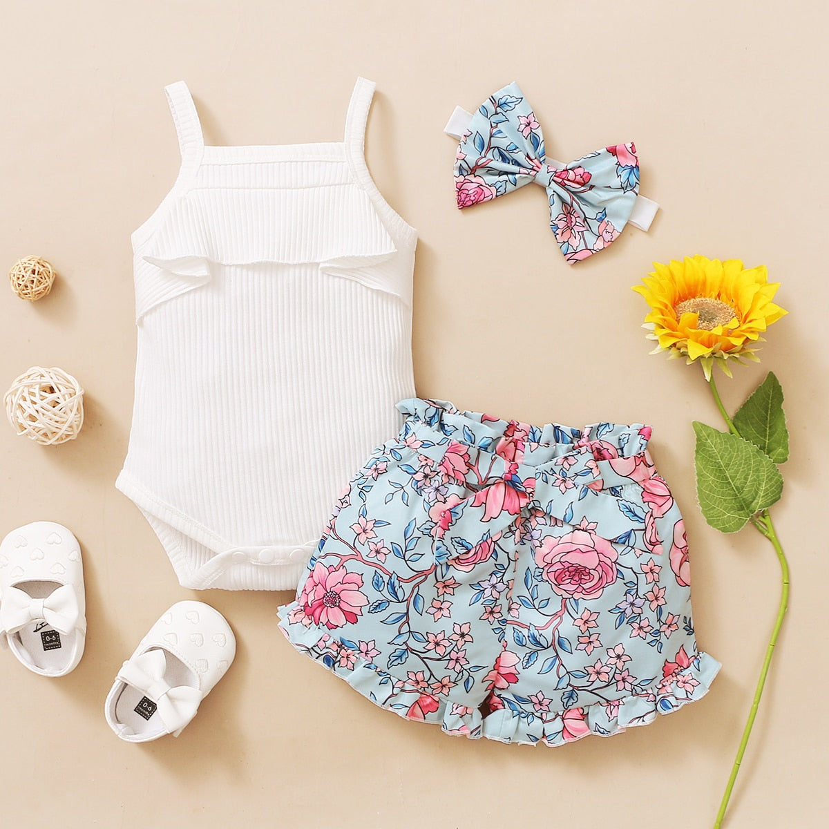 Fashion Summer Newborn Baby Girl Clothes Set