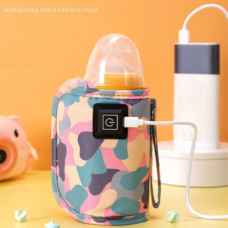 USB Milk Water Warmer Travel Stroller Insulated Bag