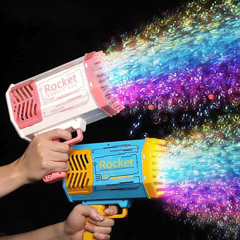 Bubble Gun Rocket 69 Holes Soap Bubble