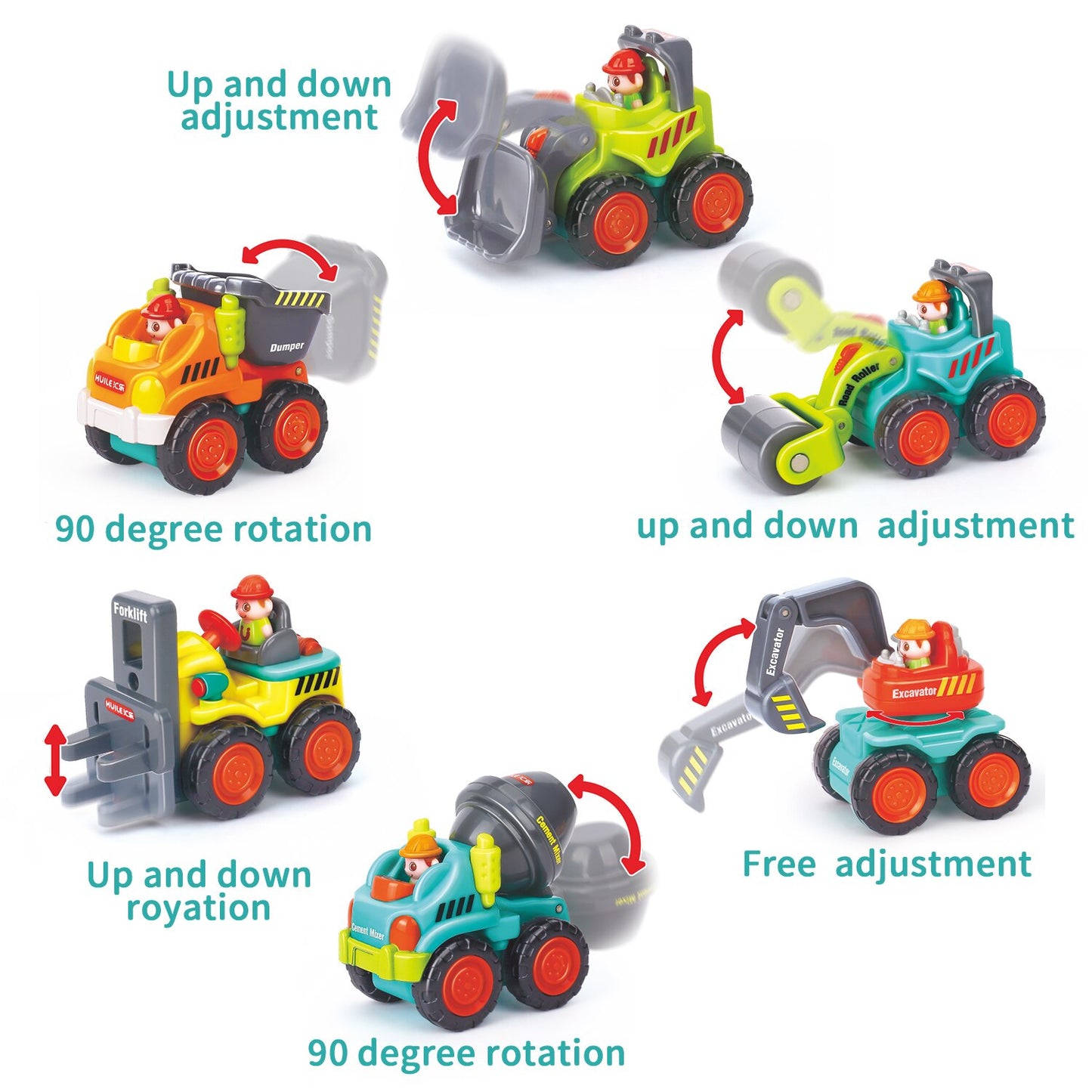 Baby Construction Truck Toys Playset