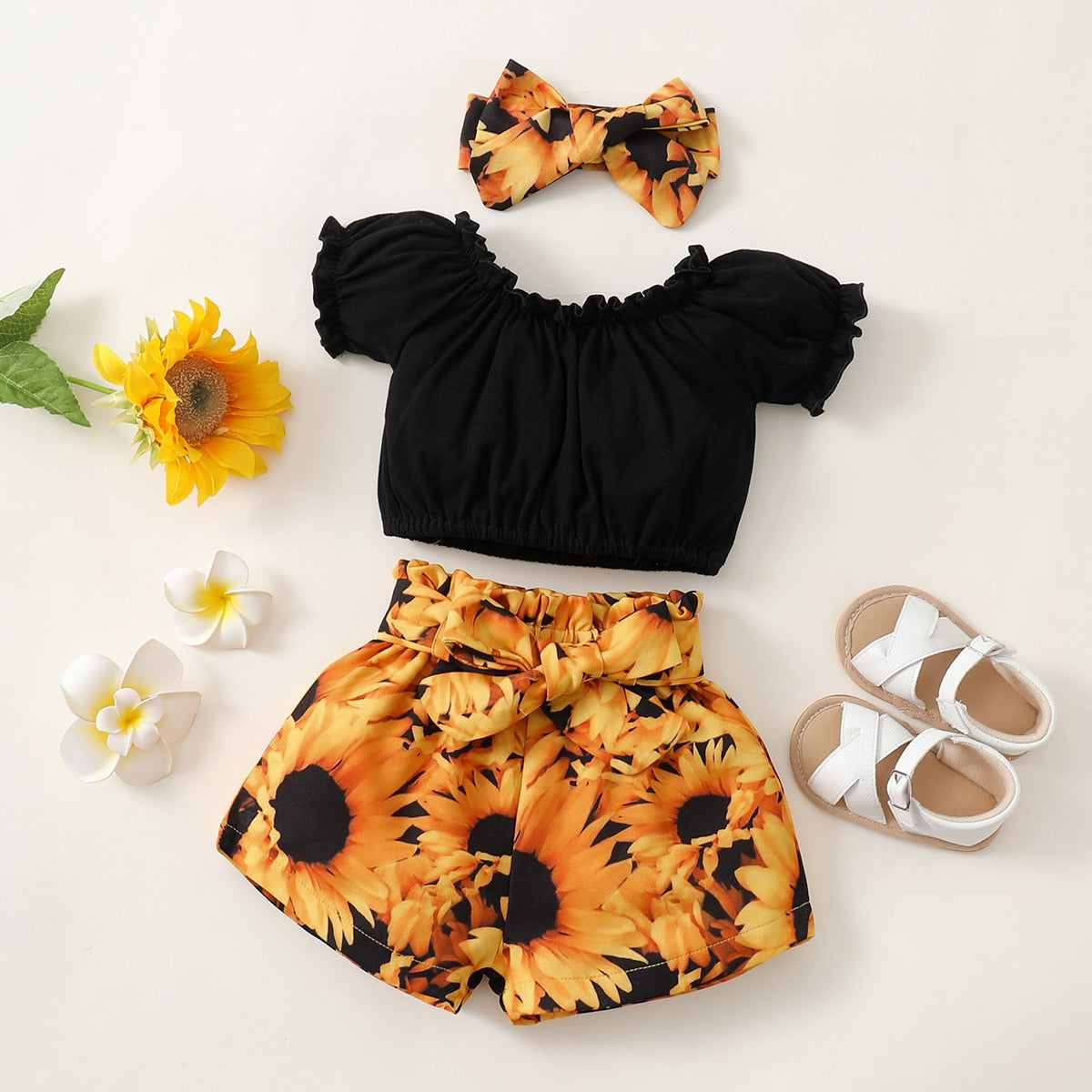 Fashion Summer Newborn Baby Girl Clothes Set