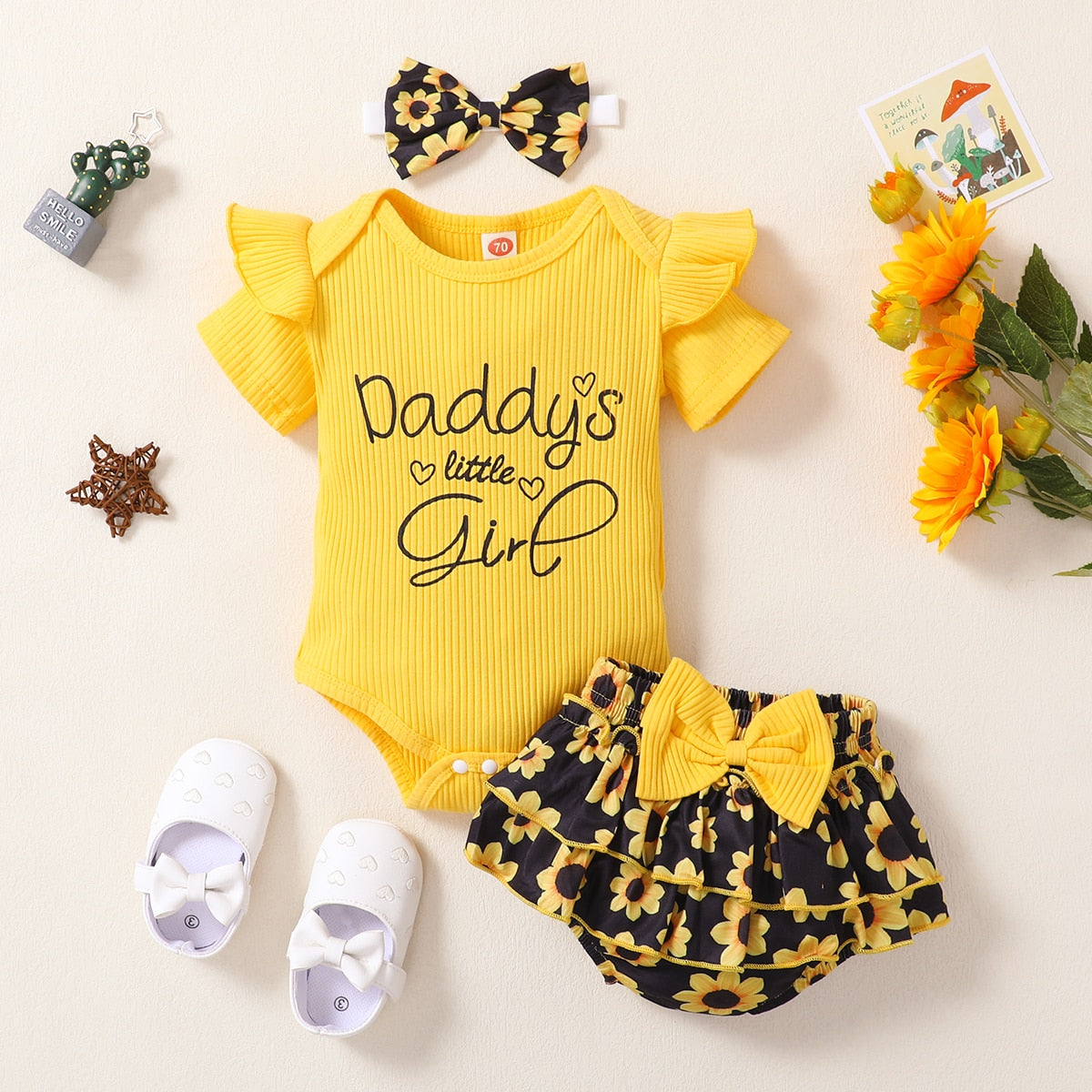 Fashion Summer Newborn Baby Girl Clothes Set