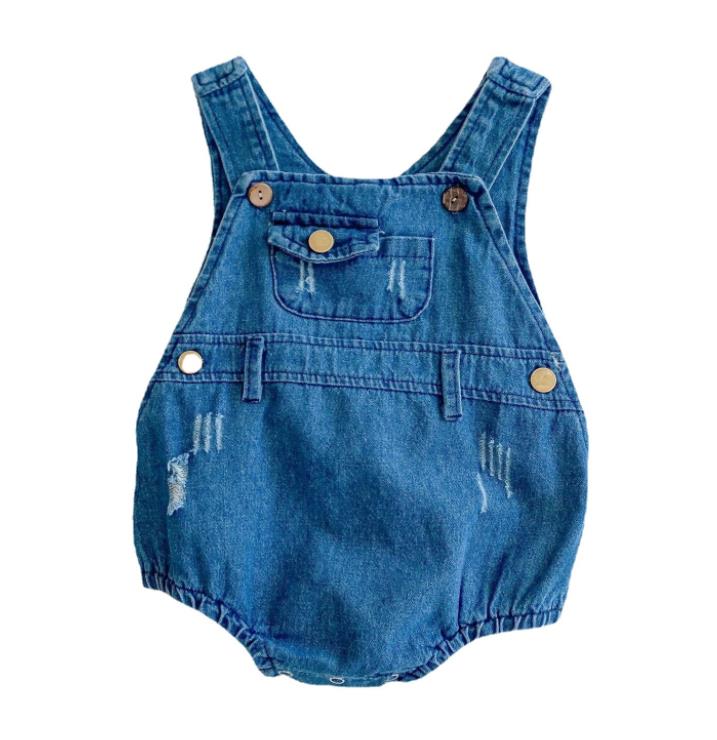 Cowboy Braces Rompers Infant Baby