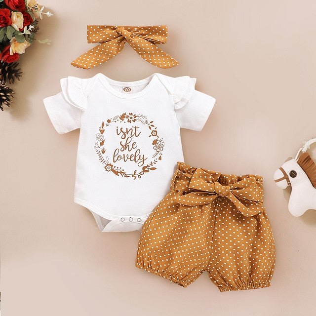 Fashion Summer Newborn Baby Girl Clothes Set