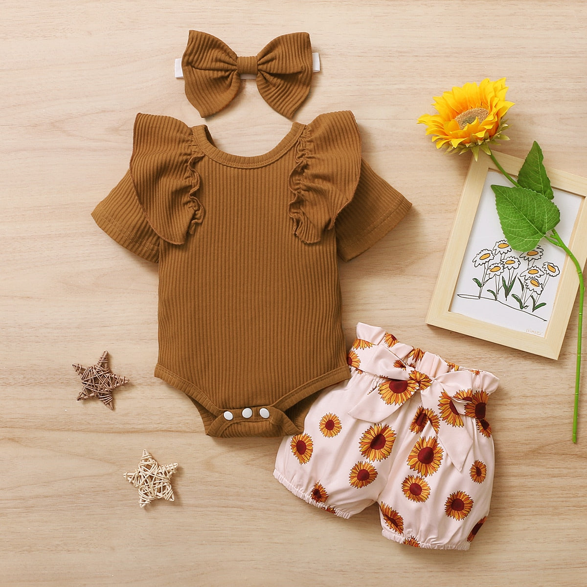 Fashion Summer Newborn Baby Girl Clothes Set