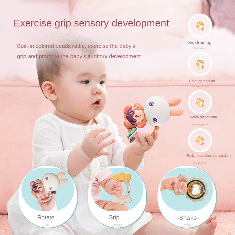 10PCS Baby Early Education Toy Ball Silicone Teether