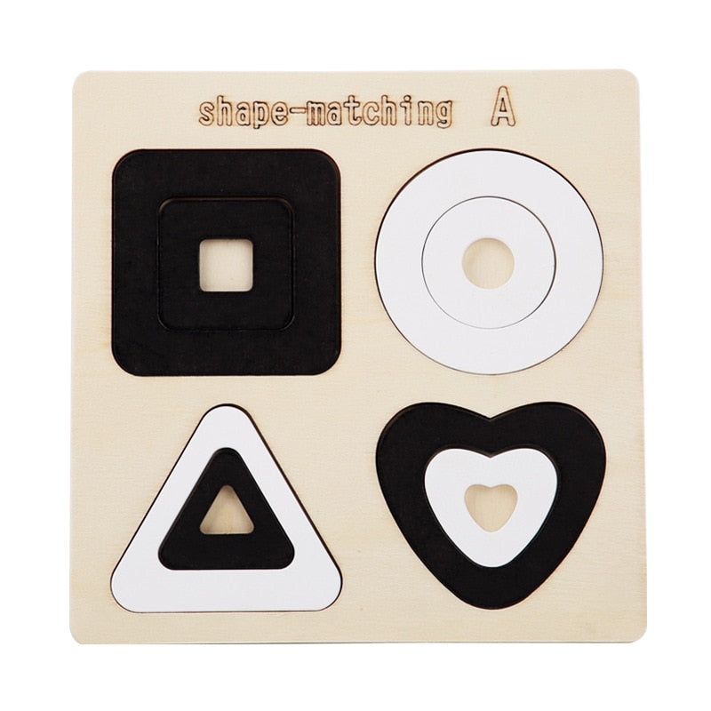 ABC Puzzle Shape Sorter Wooden Toys