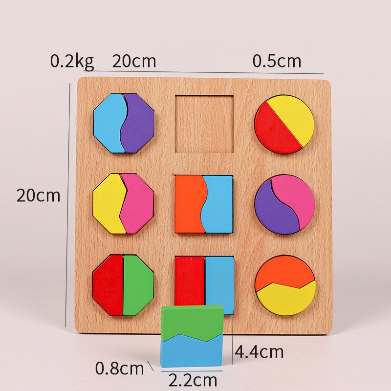 ABC Puzzle Shape Sorter Wooden Toys