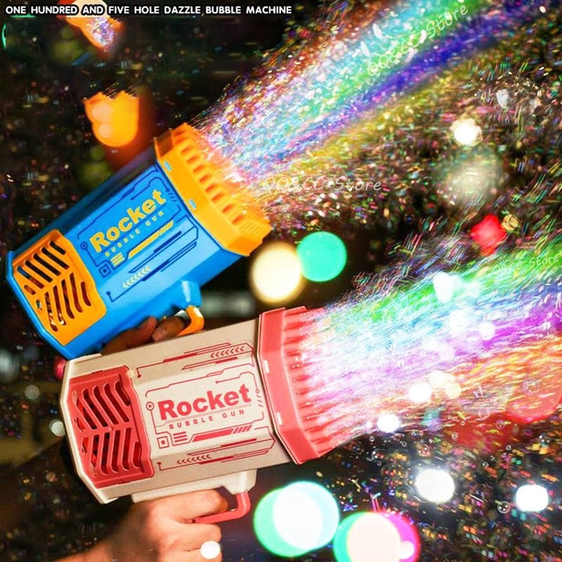 Bubble Gun Rocket 69 Holes Soap Bubble