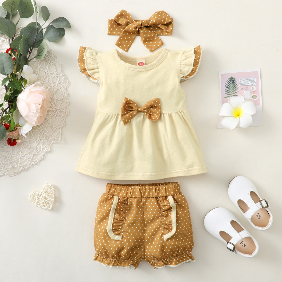 Fashion Summer Newborn Baby Girl Clothes Set