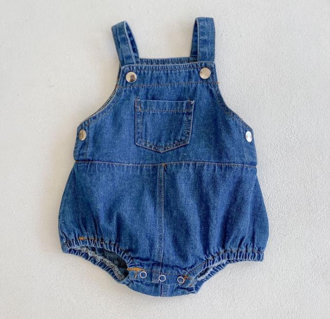 Cowboy Braces Rompers Infant Baby